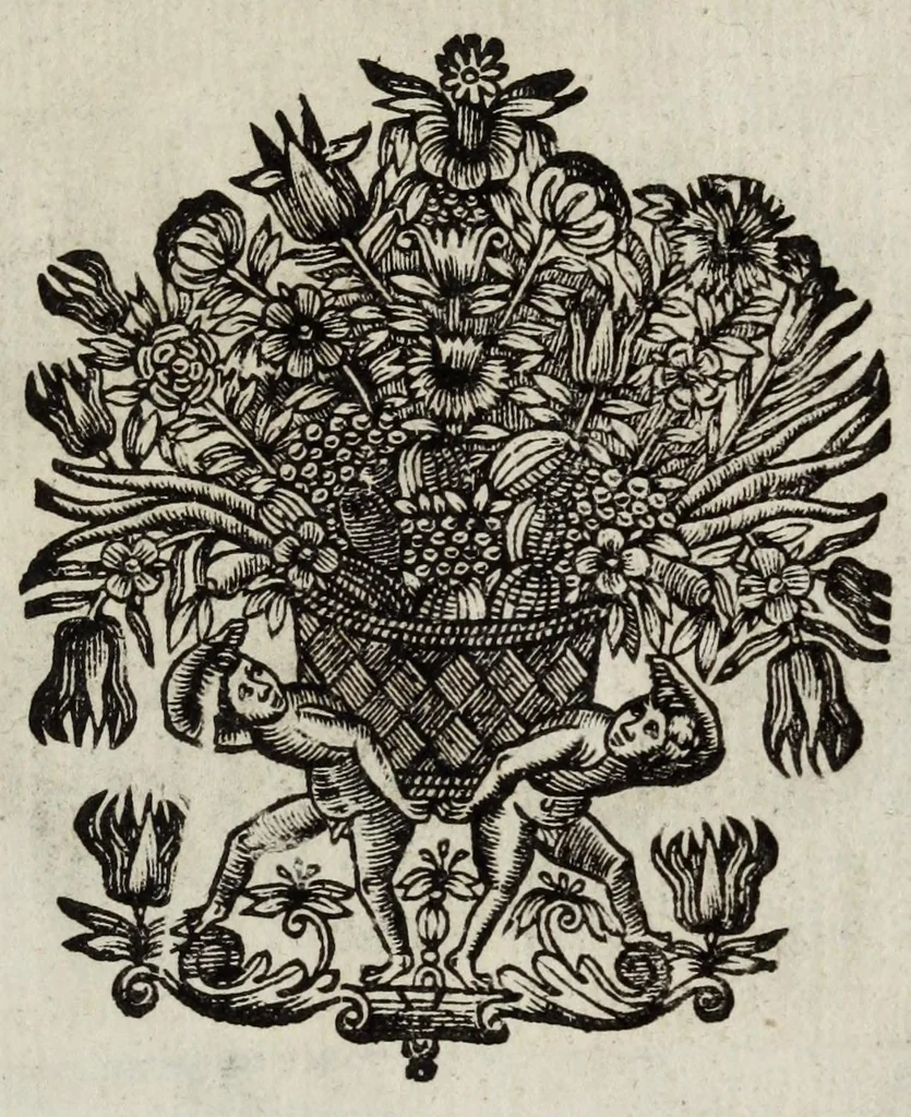 An illustration from La doctrine des moeurs : ou sont representés en cent tableaux la difference des passions, qui enseignent la maniere de parvenir a la sagesse universelle, 1682, leaf 37