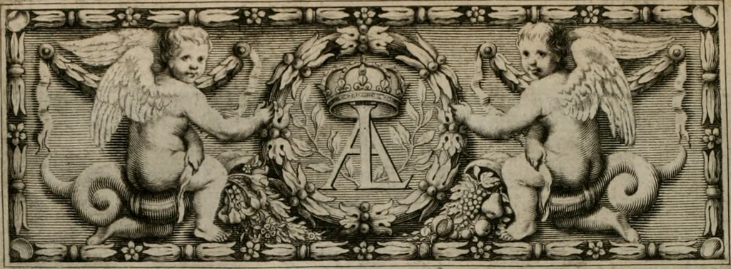 An illustration from La doctrine des moeurs : tiree de la philosophie des stoiques: representee en cent tableaux. Et expliquee en cent discours pour l'instruction de la ieunesse. Au Roy, 1646, leaf 139