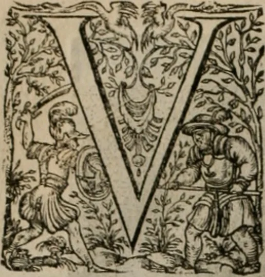 An illustration from La doctrine des moeurs : tiree de la philosophie des stoiques: representee en cent tableaux. Et expliquee en cent discours pour l'instruction de la ieunesse. Au Roy, 1646, leaf 159