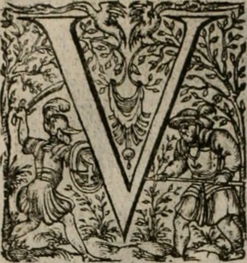 An illustration from La doctrine des moeurs : tiree de la philosophie des stoiques: representee en cent tableaux. Et expliquee en cent discours pour l'instruction de la ieunesse. Au Roy, 1646, leaf 97