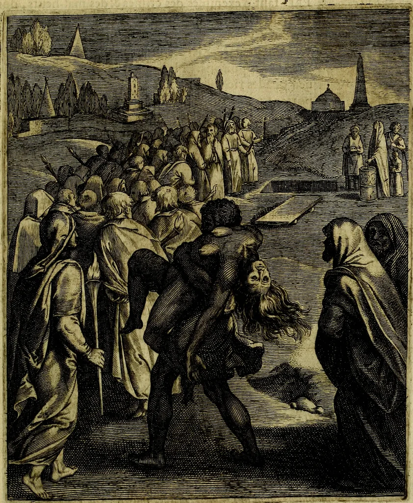 An illustration from La doctrine des moevrs, tiree de la philosophie des stoiques, representee en cent tableavx et expliqvee en cent discovrs pour l'instruction de la ieunesse, 1646, leaf 144