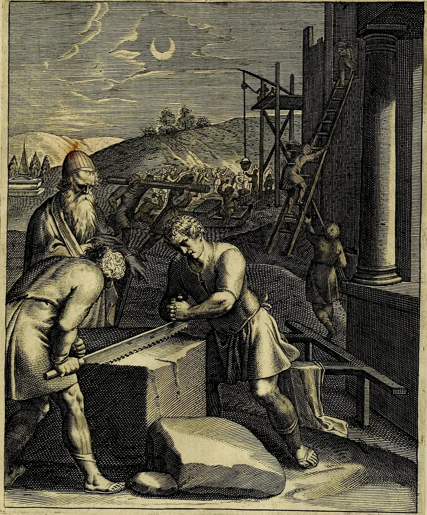 An illustration from La doctrine des moevrs, tiree de la philosophie des stoiques, representee en cent tableavx et expliqvee en cent discovrs pour l'instruction de la ieunesse, 1646, leaf 222