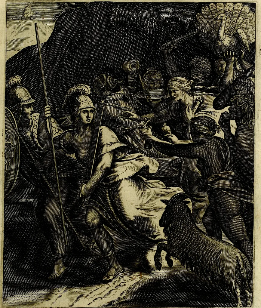An illustration from La doctrine des moevrs, tiree de la philosophie des stoiques, representee en cent tableavx et expliqvee en cent discovrs pour l'instruction de la ieunesse, 1646, leaf 38