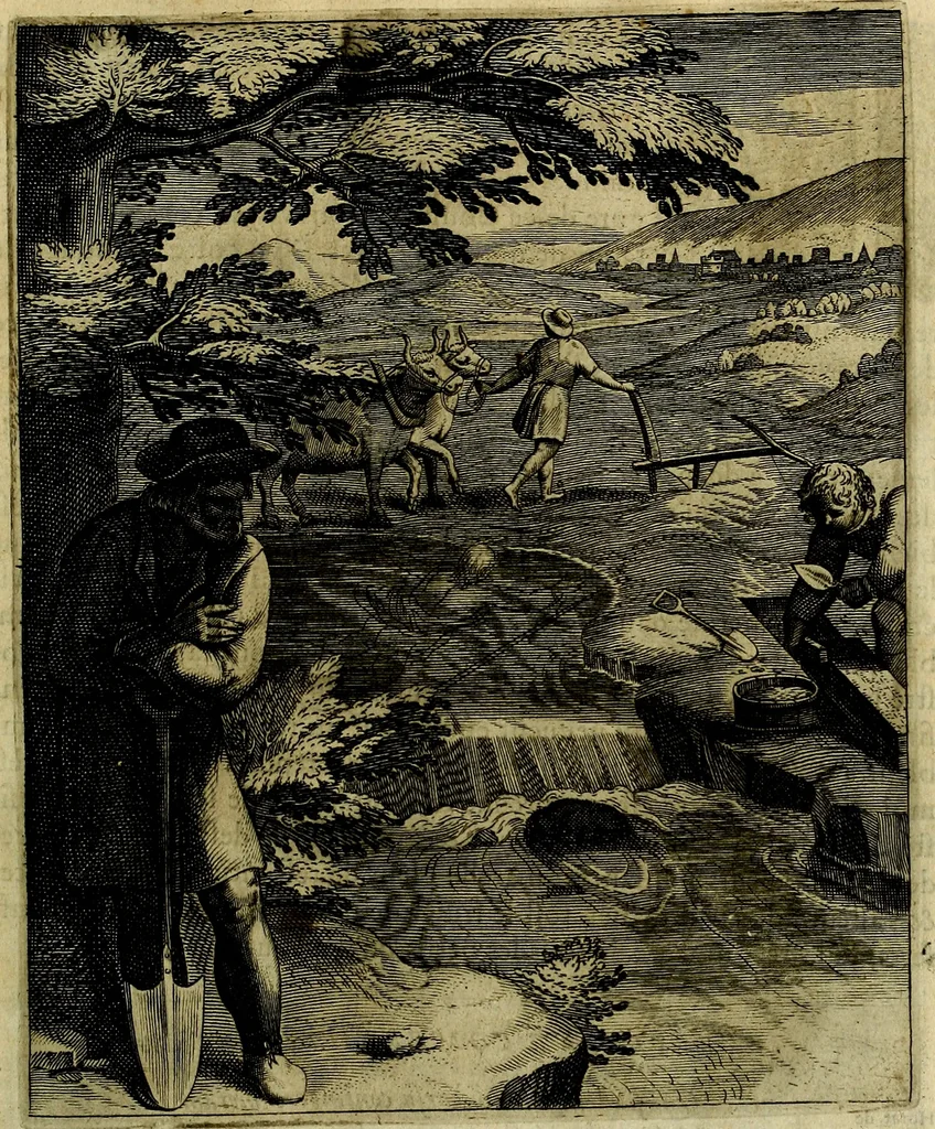 An illustration from La doctrine des moevrs, tiree de la philosophie des stoiques, representee en cent tableavx et expliqvee en cent discovrs pour l'instruction de la ieunesse, 1646, leaf 42