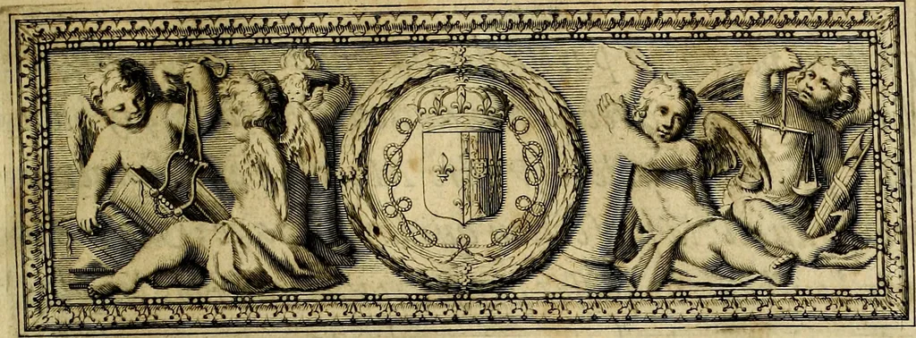 An illustration from La doctrine des moevrs, tiree de la philosophie des stoiques, representee en cent tableavx et expliqvee en cent discovrs pour l'instruction de la ieunesse, 1646, leaf 6
