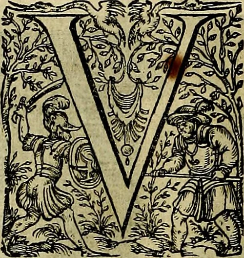 An illustration from La doctrine des moevrs, tiree de la philosophie des stoiques, representee en cent tableavx et expliqvee en cent discovrs pour l'instruction de la ieunesse, 1646, leaf 85