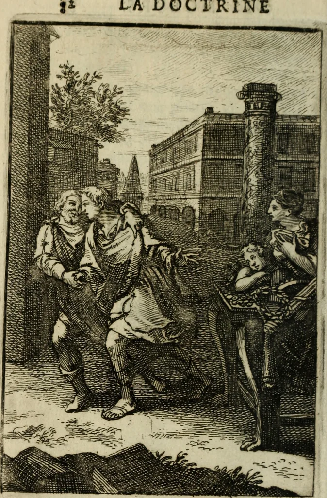 An illustration from La doctrine des murs, 1685, leaf 101