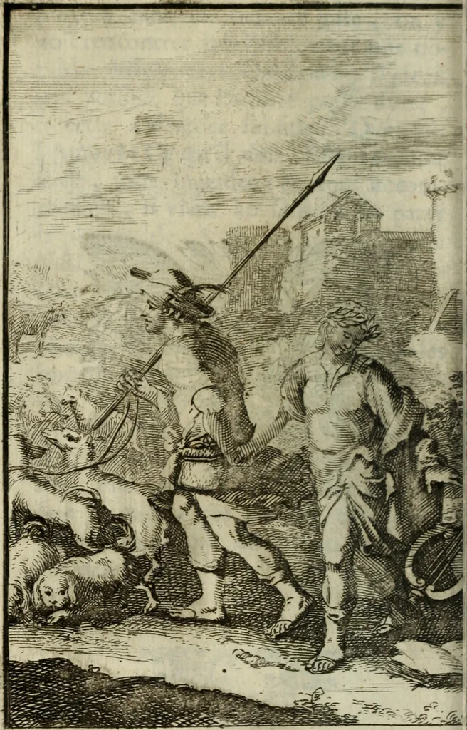 An illustration from La doctrine des murs, 1685, leaf 109