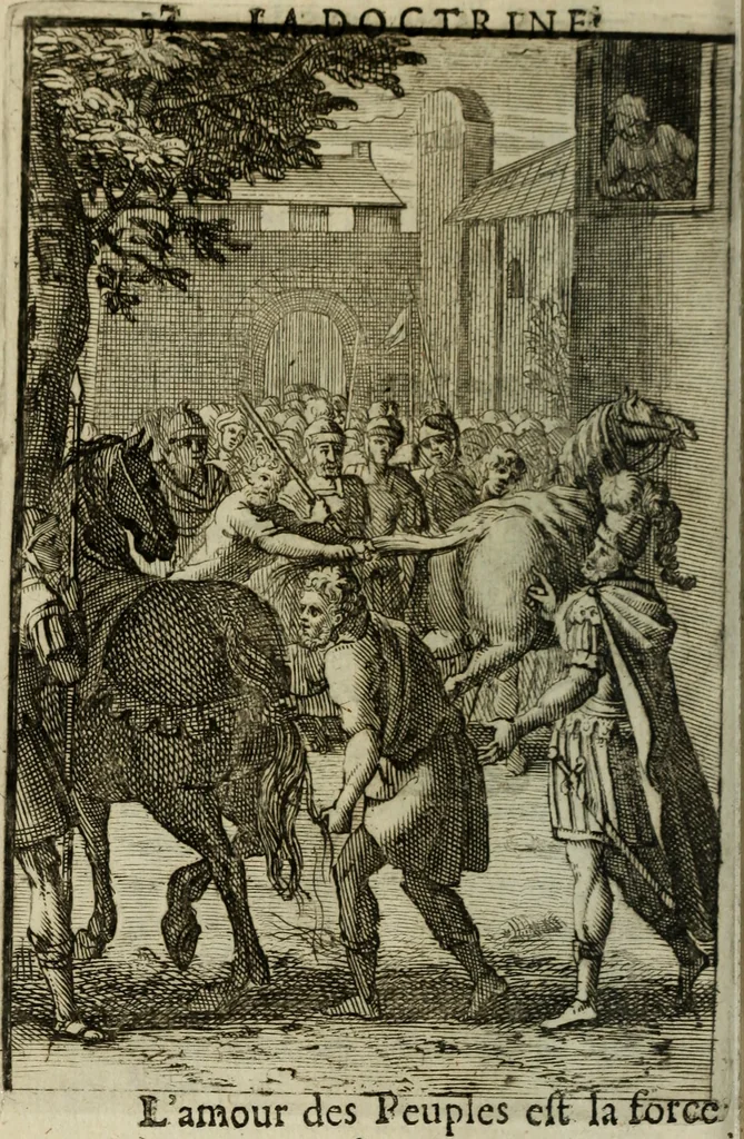 An illustration from La doctrine des murs, 1685, leaf 113