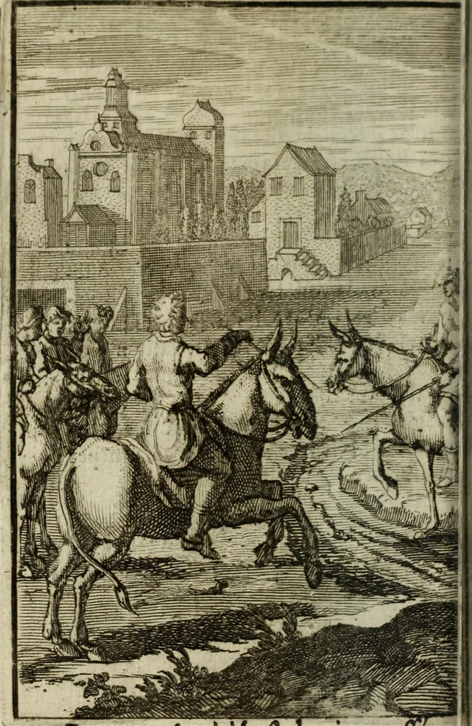 An illustration from La doctrine des murs, 1685, leaf 117
