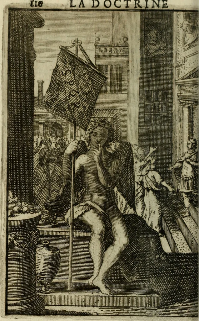 An illustration from La doctrine des murs, 1685, leaf 129