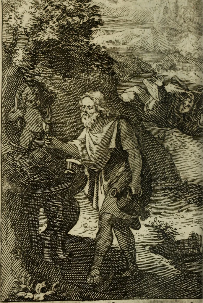 An illustration from La doctrine des murs, 1685, leaf 137