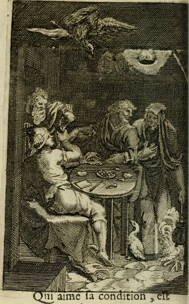 An illustration from La doctrine des murs, 1685, leaf 145