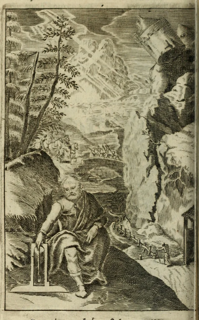 An illustration from La doctrine des murs, 1685, leaf 153