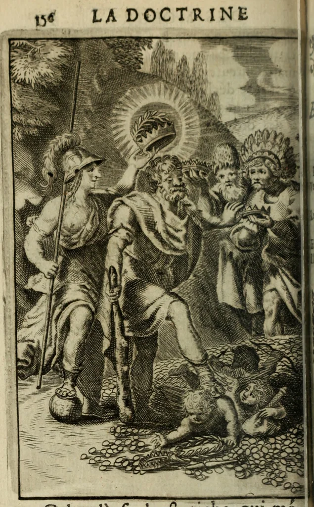 An illustration from La doctrine des murs, 1685, leaf 177