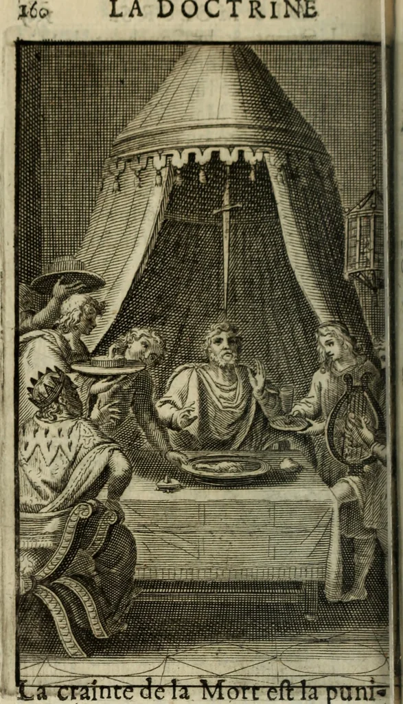 An illustration from La doctrine des murs, 1685, leaf 181