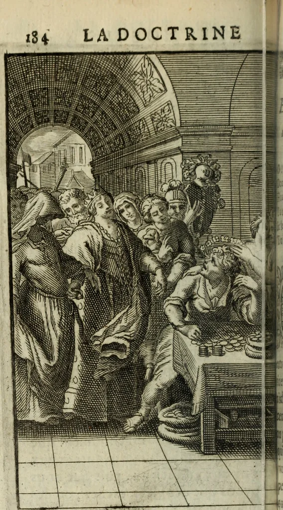 An illustration from La doctrine des murs, 1685, leaf 205