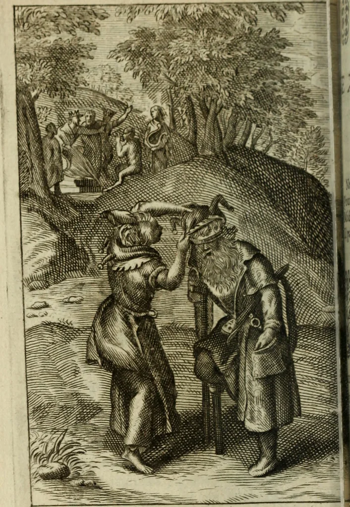 An illustration from La doctrine des murs, 1685, leaf 241