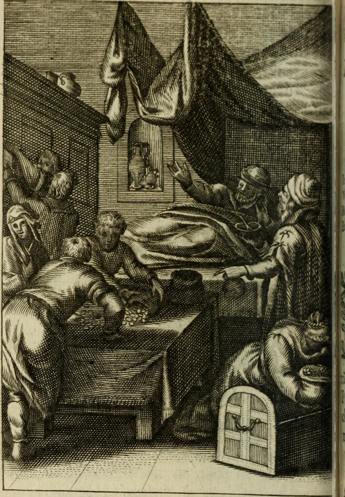 An illustration from La doctrine des murs, 1685, leaf 245
