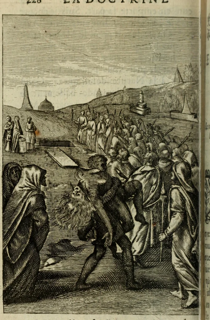 An illustration from La doctrine des murs, 1685, leaf 249