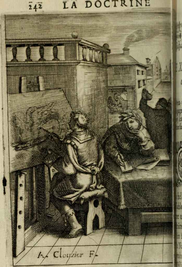 An illustration from La doctrine des murs, 1685, leaf 263