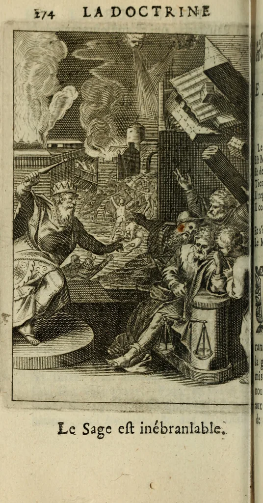 An illustration from La doctrine des murs, 1685, leaf 295