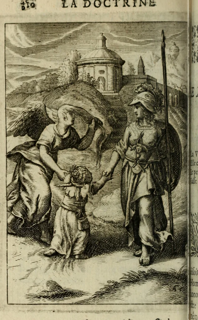 An illustration from La doctrine des murs, 1685, leaf 331