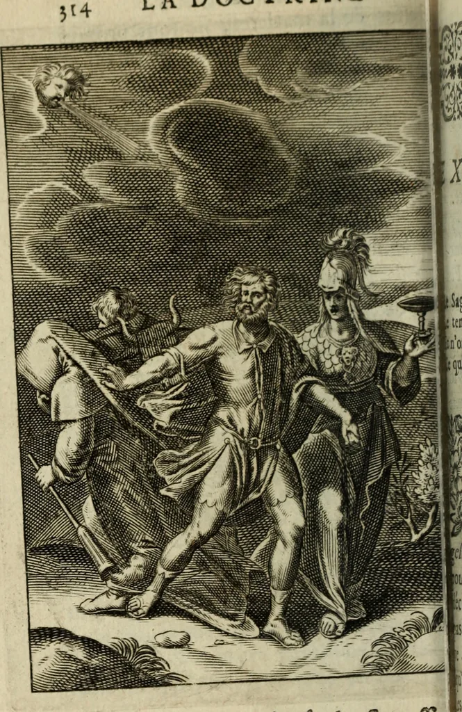 An illustration from La doctrine des murs, 1685, leaf 335