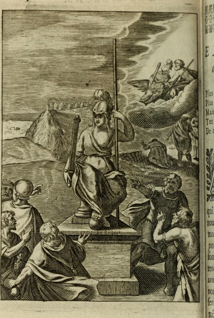 An illustration from La doctrine des murs, 1685, leaf 343