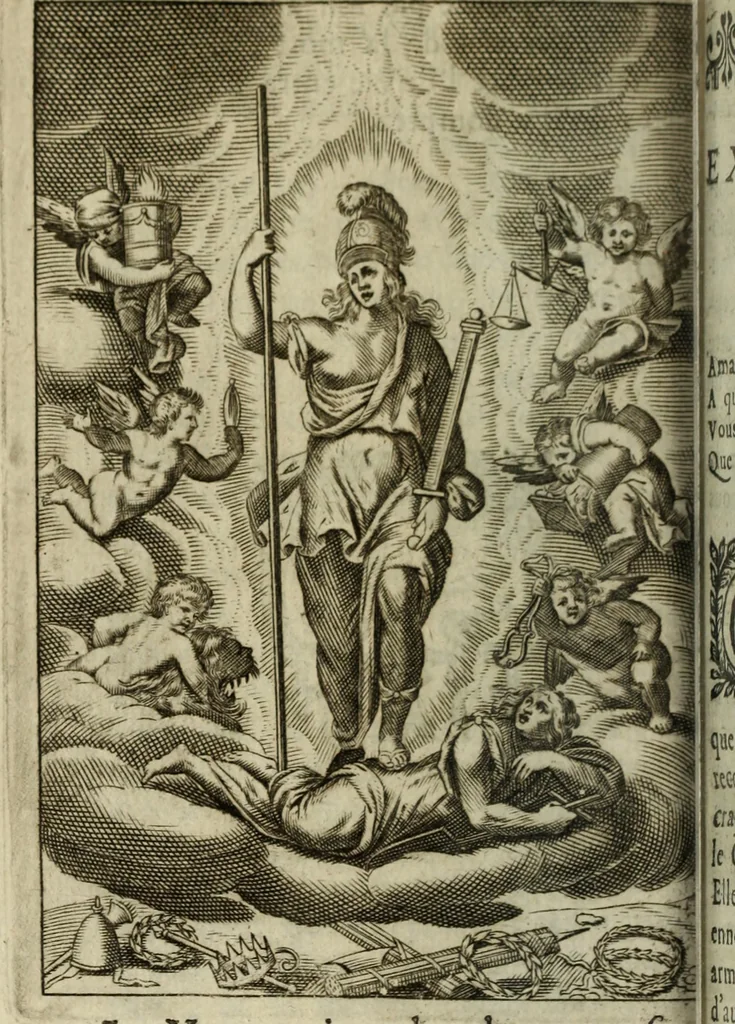 An illustration from La doctrine des murs, 1685, leaf 351