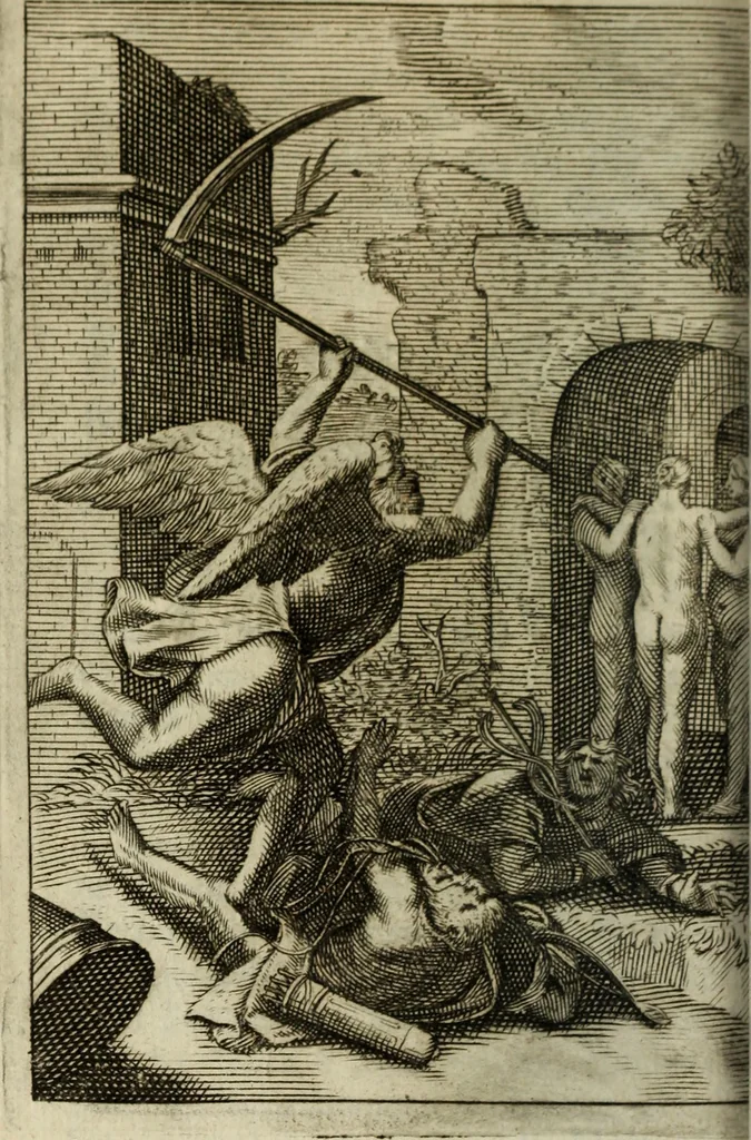 An illustration from La doctrine des murs, 1685, leaf 375