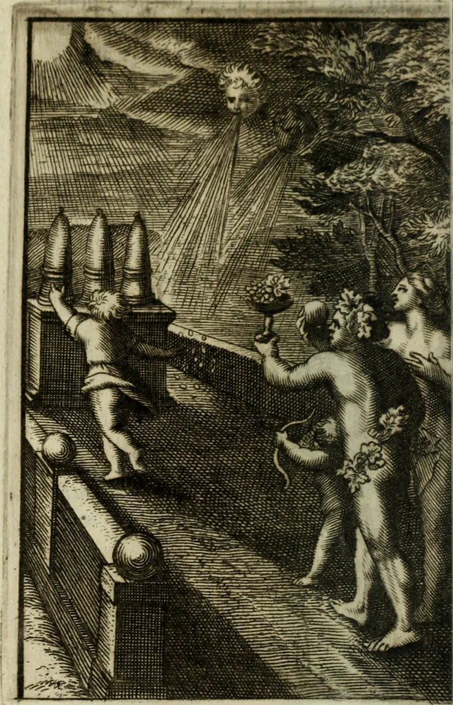 An illustration from La doctrine des murs, 1685, leaf 49