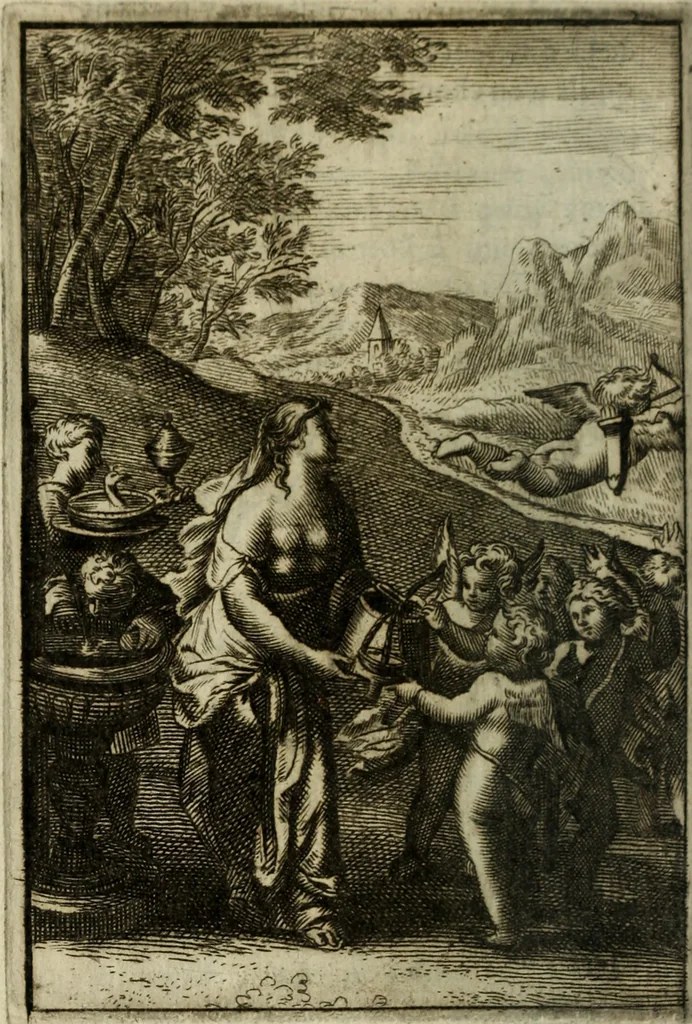 An illustration from La doctrine des murs, 1685, leaf 61