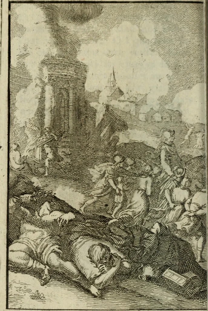 An illustration from La doctrine des murs, 1685, leaf 93