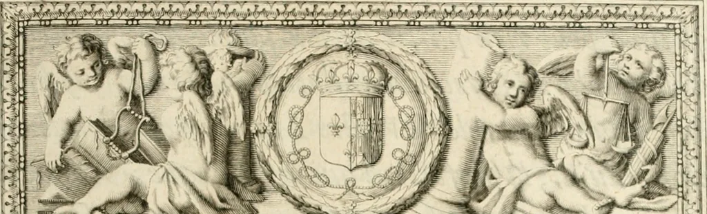 An illustration from La doctrine des murs, tiree de la philosophie des stoiques, representee en cent tableaux et expliquee en cent discours pour l'instruction de la ieunesse, 1646, leaf 10