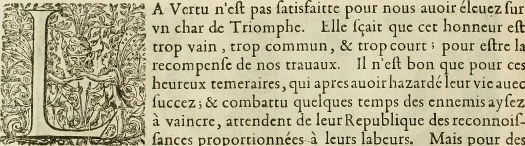 An illustration from La doctrine des murs, tiree de la philosophie des stoiques, representee en cent tableaux et expliquee en cent discours pour l'instruction de la ieunesse, 1646, leaf 187
