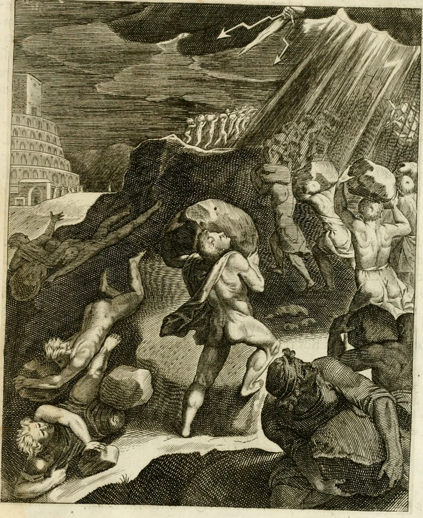 An illustration from La doctrine des murs, tiree de la philosophie des stoiques, representee en cent tableaux et expliquee en cent discours pour l'instruction de la ieunesse, 1646, leaf 70