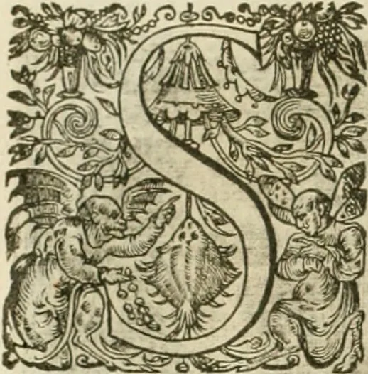 An illustration from La doctrine des murs, tiree de la philosophie des stoiques, representee en cent tableaux et expliquee en cent discours pour l'instruction de la ieunesse, 1646, leaf 83