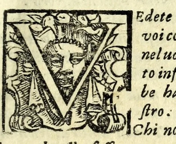 An illustration from La donna costante : comedia, 1589, leaf 97