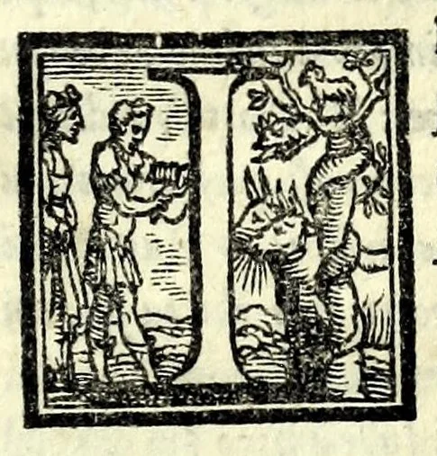 An illustration from La dote : comedia, 1550, leaf 13