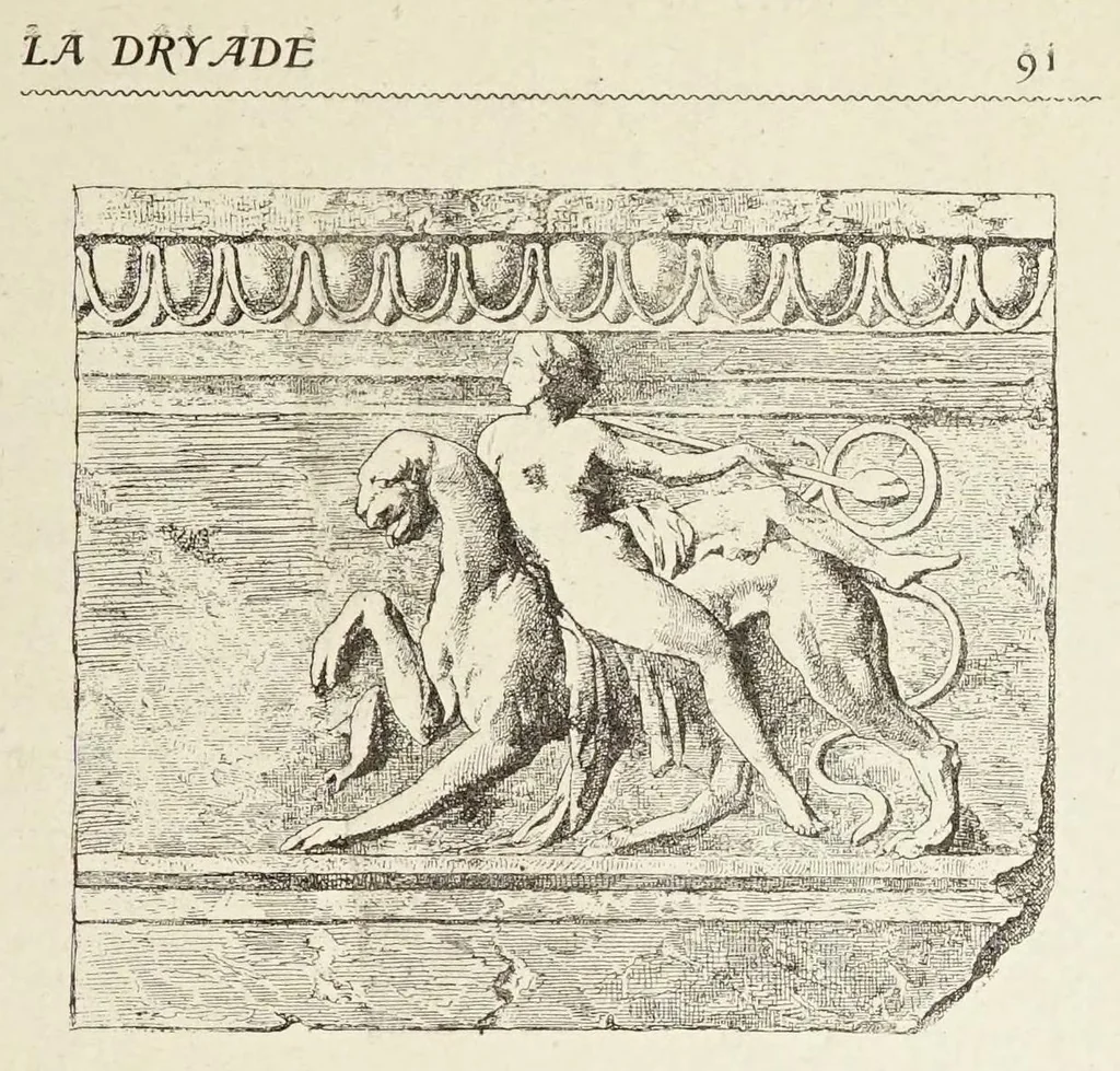 An illustration from La Dryade, revue antique, 1903, leaf 107