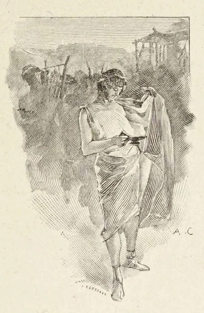 An illustration from La Dryade, revue antique, 1903, leaf 393