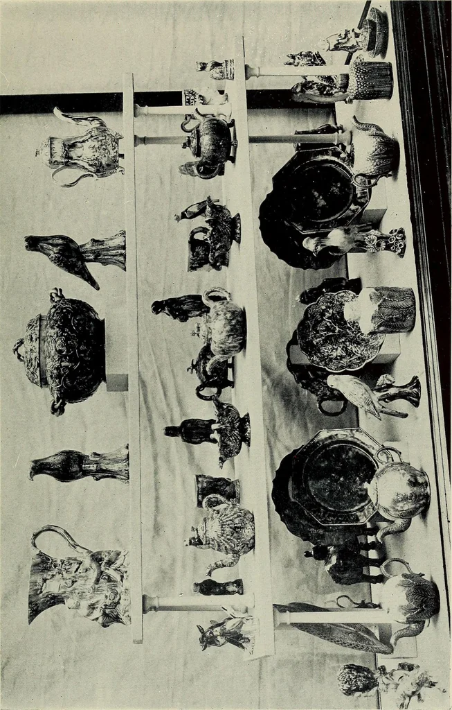 An illustration from Lady Charlotte Schreiber's journals : confidences of a collector of ceramics & antiques throughout Britain, France, Holland, Belgium, Spain, Portugal, Turkey, Austria & Germany from the year 1869 to 1885, 1911, leaf 122