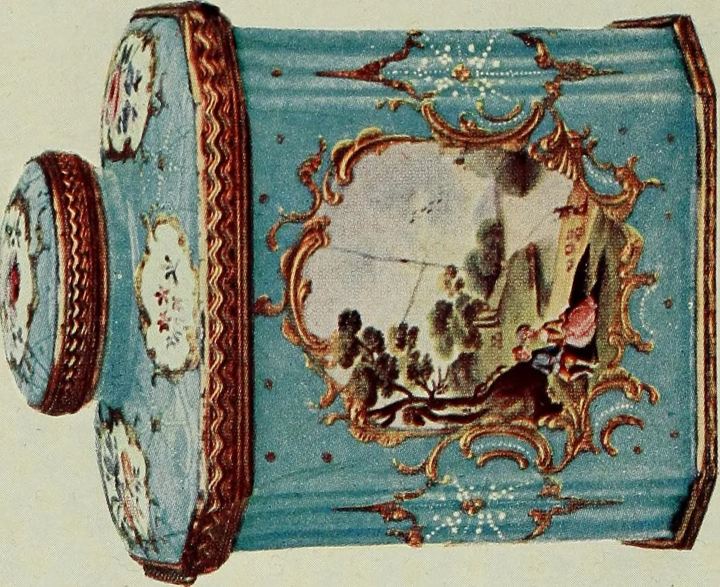 An illustration from Lady Charlotte Schreiber's journals : confidences of a collector of ceramics & antiques throughout Britain, France, Holland, Belgium, Spain, Portugal, Turkey, Austria & Germany from the year 1869 to 1885, 1911, leaf 15