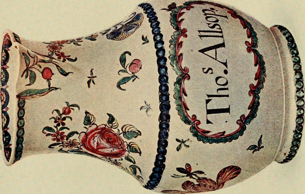 An illustration from Lady Charlotte Schreiber's journals : confidences of a collector of ceramics & antiques throughout Britain, France, Holland, Belgium, Spain, Portugal, Turkey, Austria & Germany from the year 1869 to 1885, 1911, leaf 354