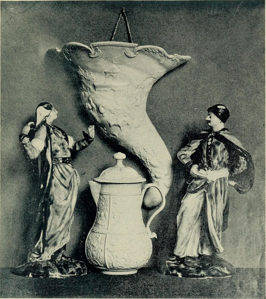 An illustration from Lady Charlotte Schreiber's journals : confidences of a collector of ceramics & antiques throughout Britain, France, Holland, Belgium, Spain, Portugal, Turkey, Austria & Germany from the year 1869 to 1885, 1911, leaf 494