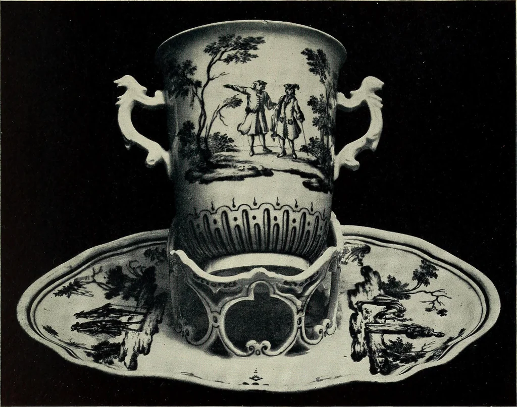 An illustration from Lady Charlotte Schreiber's journals : confidences of a collector of ceramics & antiques throughout Britain, France, Holland, Belgium, Spain, Portugal, Turkey, Austria & Germany from the year 1869 to 1885, 1911, leaf 638