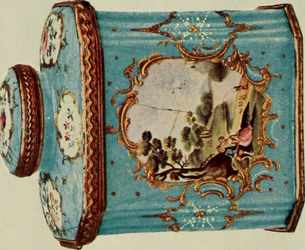 An illustration from Lady Charlotte Schreiber's journals : confidences of a collector of ceramics & antiques throughout Britain, France, Holland, Belgium, Spain, Portugal, Turkey, Austria & Germany from the year 1869 to 1885, 1911, leaf 10