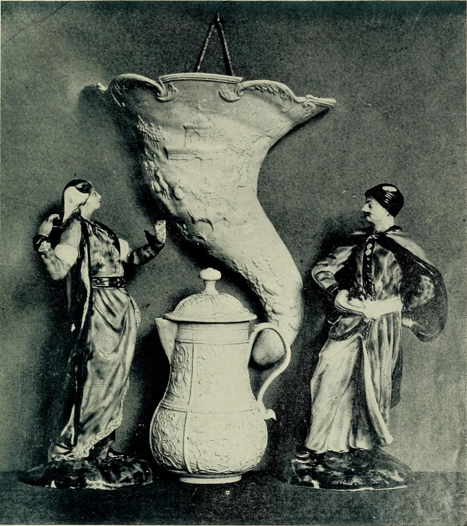 An illustration from Lady Charlotte Schreiber's journals : confidences of a collector of ceramics & antiques throughout Britain, France, Holland, Belgium, Spain, Portugal, Turkey, Austria & Germany from the year 1869 to 1885, 1911, leaf 491