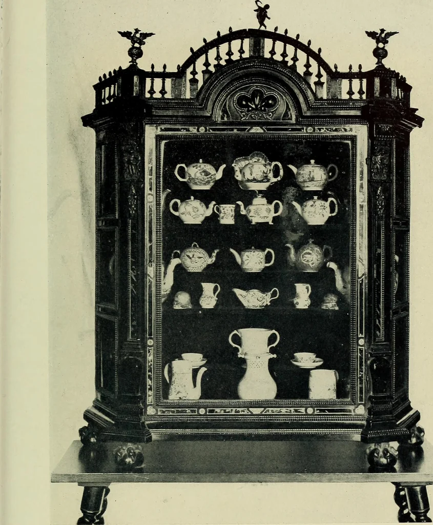 An illustration from Lady Charlotte Schreiber's journals : confidences of a collector of ceramics & antiques throughout Britain, France, Holland, Belgium, Spain, Portugal, Turkey, Austria & Germany from the year 1869 to 1885, 1911, leaf 587